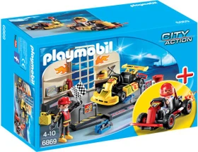 playmobil City Action StarterSet Gokart-Werkstatt