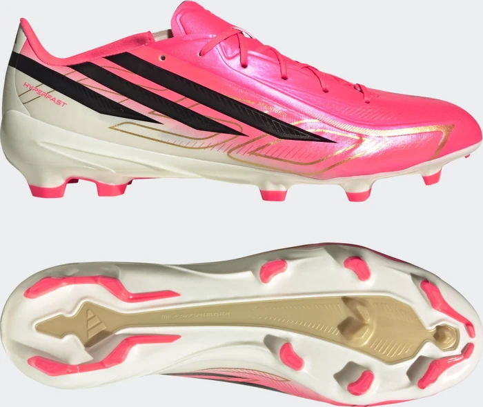 adidas F50 Hyperfast League FG solar turbo/core black/gold metallic