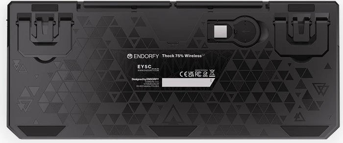 Endorfy Thock 75% Wireless, PBT, LEDs RGB, hot-swap, Black, Kailh Box BLACK, USB/Bluetooth, CZ