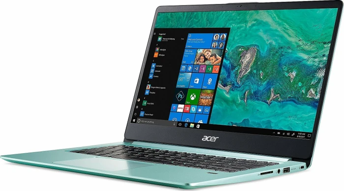 Acer Swift 1 SF114-32-P5KC, Aqua Green, Pentium Silver N5000, 4GB RAM, 128GB SSD, DE