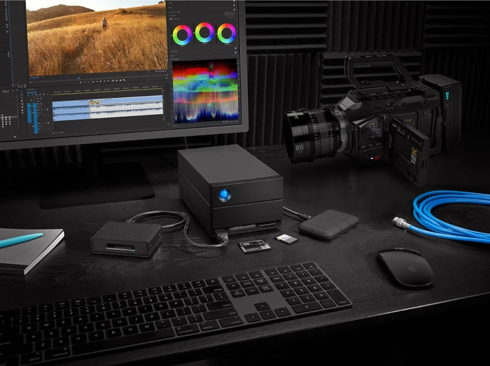 LaCie 2big Dock 2022, 40TB, +Rescue, USB-C 3.0/Thunderbolt 3 / USB-C 3.1