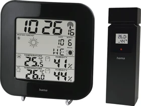 Hama EWS-200 Funkwetterstation schwarz, digital