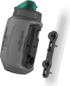 Fidlock Twist Compact Antibacterial + Bike Base Trinkflasche 550ml smoke