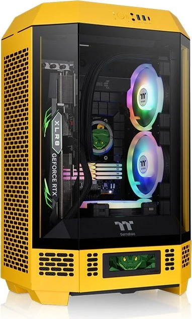 Thermaltake The Tower 300 Bumblebee, gelb, Glasfenster