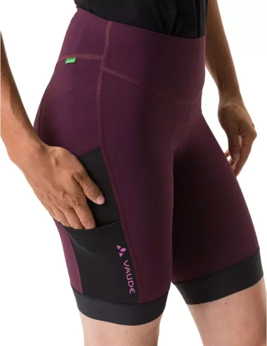 Vaude Kuro Tights Fahrradhose kurz cassis (Damen)