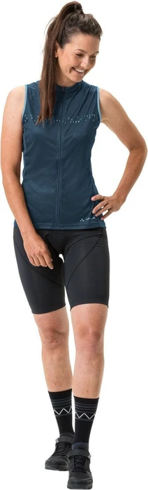 Vaude Posta FZ Trikot ärmellos dark sea uni (Damen)