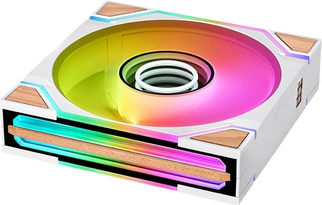 Thermaltake SWAFAN 120 EX INFINITY ARGB Sync Wood Edition Snow, weiß, 124mm, 3er-Pack