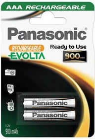 Panasonic Rechargeable Evolta Micro AAA NiMH 900mAh, 2er-Pack