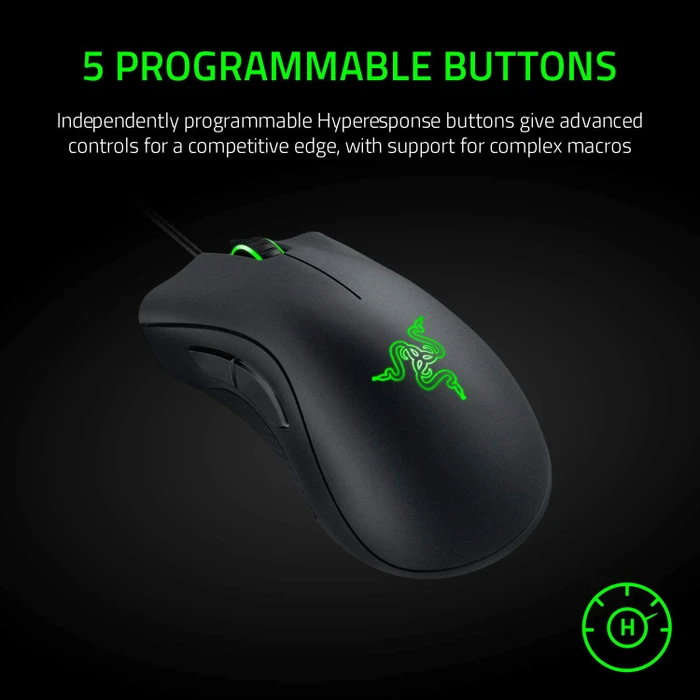 Razer DeathAdder Essential 2021, schwarz, USB