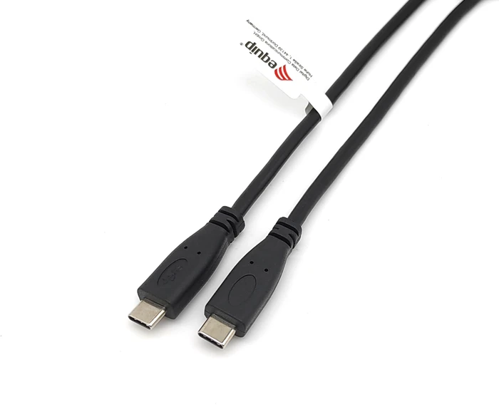 Equip USB-C Kabel, USB 2.0, 60W PD, USB-C [Stecker] auf USB-C [Stecker], 3m, schwarz