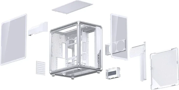 Jonsbo X400 White, Glasfenster