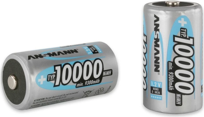 Ansmann Mono D NiMH 10000mAh, 2er-Pack
