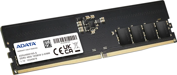 ADATA UDIMM 16GB, DDR5-4800, CL40-40-40-77, X8, retail