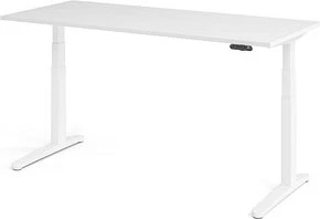 Hammerbacher Ergonomic Aktiv XBHM19 elektrisch höhenverstellbarer Sitz-Steh-Schreibtisch 180x80cm weiß/weiß