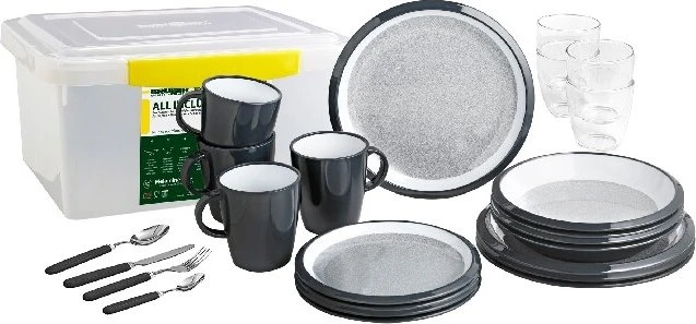 Brunner All Inclusive 36-teilig Geschirrset granyte