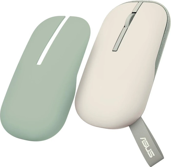 ASUS Marshmallow Mouse MD100 Oat Milk/Green Tea Latte, USB/Bluetooth