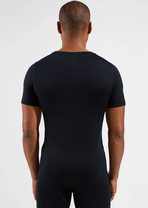 Odlo Natural Merino 200 Baselayer Funktionsshirt kurzarm schwarz (Herren)