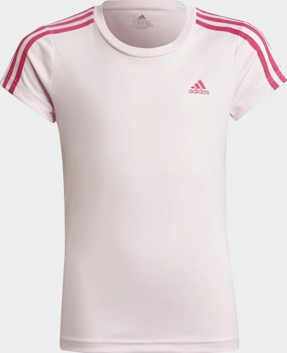 adidas Designed 2 Move 3-Streifen Funktionsshirt kurzarm clear pink/team real magenta (Junior)