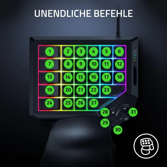 Razer Tartarus V2 Pro Gaming Keypad, schwarz, Razer Analog Optical Switch Gen-2, USB