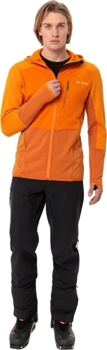 Vaude Monviso Hooded Grid Fleece Funktionsjacke kurkuma (Herren)