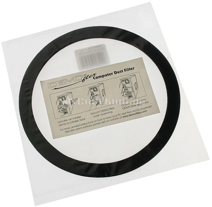 DEMCiflex Staubfilter 120mm rund schwarz/weiß