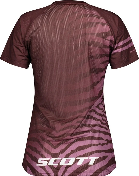 Scott Trail Vertic Pro Trikot kurzarm maroon red/cassis pink (Damen)