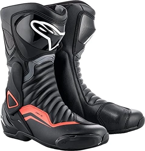 Alpinestars SMX-6 V2 Motorradstiefel schwarz/grau/rot