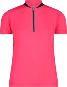 CMP Bike T Half Zip Trikot kurzarm fragola/blue (Damen)