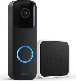Amazon Blink Video Doorbell schwarz, inkl. Sync Modul 2, Video-Türklingel
