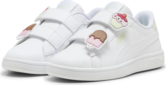 Puma Smash 3.0 Badges puma white/green illusion (Junior)