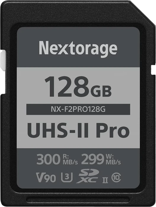 Nextorage NX-F2PRO R300/W299 128GB, UHS-II U3, Class 10