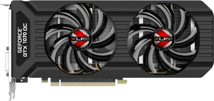 PNY GeForce GTX 1070 XLR8 OC Gaming Dual Fan, 8GB GDDR5, DVI, HDMI, 3x DP