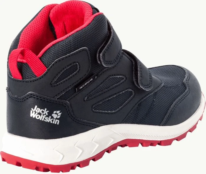 Jack Wolfskin Woodland Texapore Mid VC dark blue/rosa (Junior)