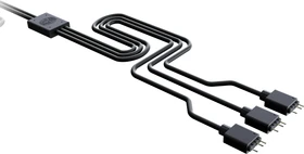 Cooler Master 3-Pin ARGB 1-to-3 Splitter Kabel 50cm, schwarz, 3-fach