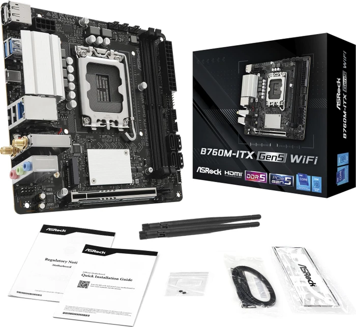 ASRock B760M-ITX Gen5 WiFi (Intel 1700)