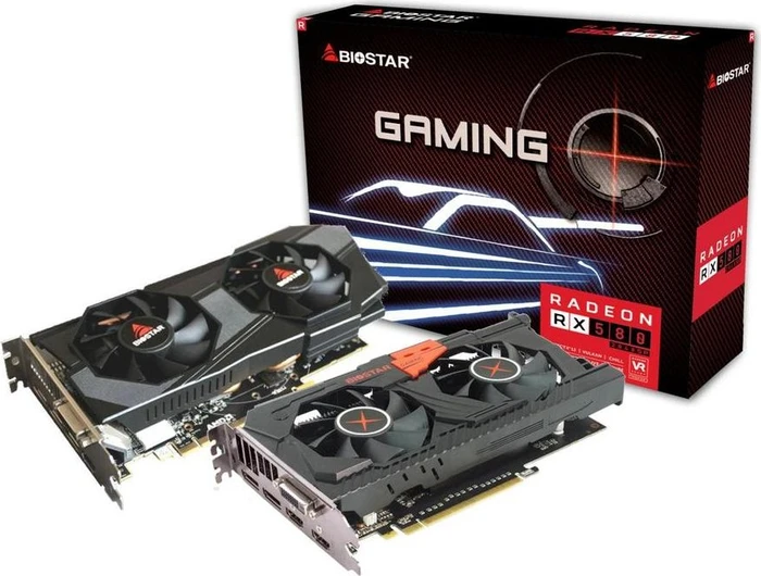 Biostar Radeon RX 580 2048SP, 8GB GDDR5, DVI, 2x HDMI, 2x DP