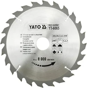 Yato YT-6066 HM Kreissägeblatt 24Z, 205x2x18mm, 1 Stück