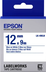 Epson LK-4WLN Beschriftungsband, 12mm, blau/weiß