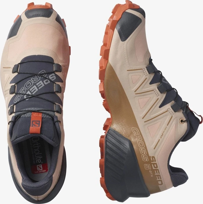 Salomon Speedcross 5 GTX sirocco/mocha mousse/mecca orange (Damen)