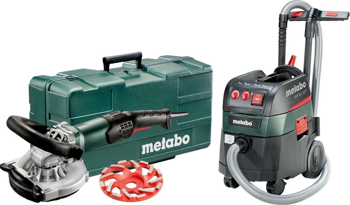 Metabo RSEV 19-125 RT Elektro-Renovierungsschleifer inkl. Koffer + Absaugsystem