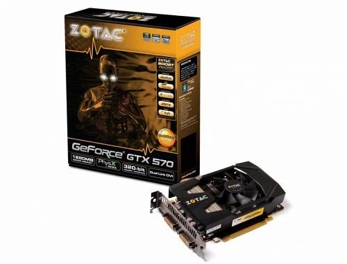 Zotac GeForce GTX 570 Zotac-Design, 1.25GB GDDR5, 2x DVI, Mini HDMI