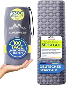 Alpenwert Ultraleichte Isomatte grau