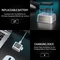 Ajazz AJ159 V2 MC Wireless Gaming Mouse mit Akku-Ladestation, weiß, inkl. Grip Tape, USB/Bluetooth Vorschaubild