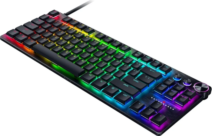 Razer Huntsman V3 Pro Low-profile Tenkeyless 8KHz, schwarz, LEDs RGB, Razer Low-Profile Analog Optical Switch, USB, US