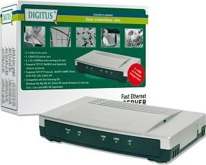 Digitus DN-13006-V Printserver, parallel/2x USB