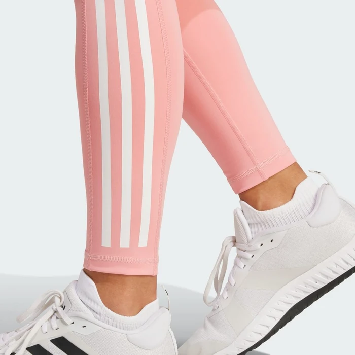 adidas Optime 3-Streifen Full-Length Hose lang semi pink spark (Damen)