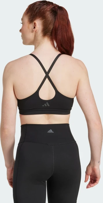 adidas All Me Light Support Sport-BH schwarz (Damen) (JL5480) – Bild 2 von 7