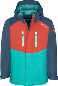 Trollkids Nusfjord Funktionsjacke red clay/mystic blue (Junior)