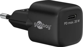 Wentronic Goobay USB-C PD GaN Schnellladegerät 20W schwarz