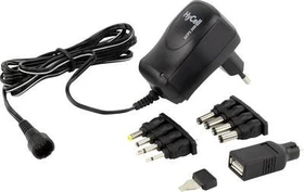 HyCell HCPS 3.6 300mA, Universal-Netzteil, 2-Pin-Stecker mit Wechseladapter, 3.6W